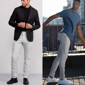 Jack Archer Grey‎ Mens Pants Size 34 x 28 Polished Minimalist Gray Pockets